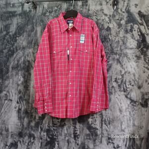 Wrangler Pearl Snap NWT long Sleeve Plaid Shirt XXL
